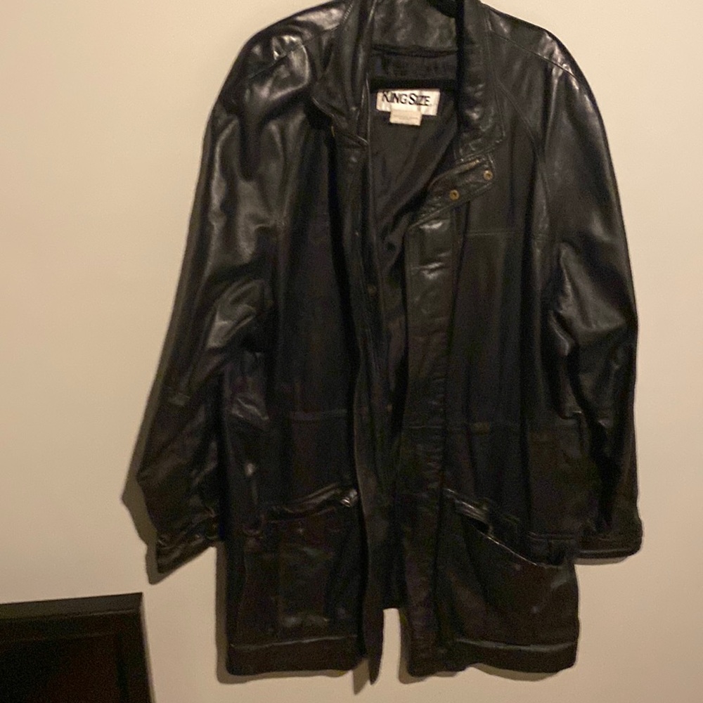 Mens 2xl leather jacket